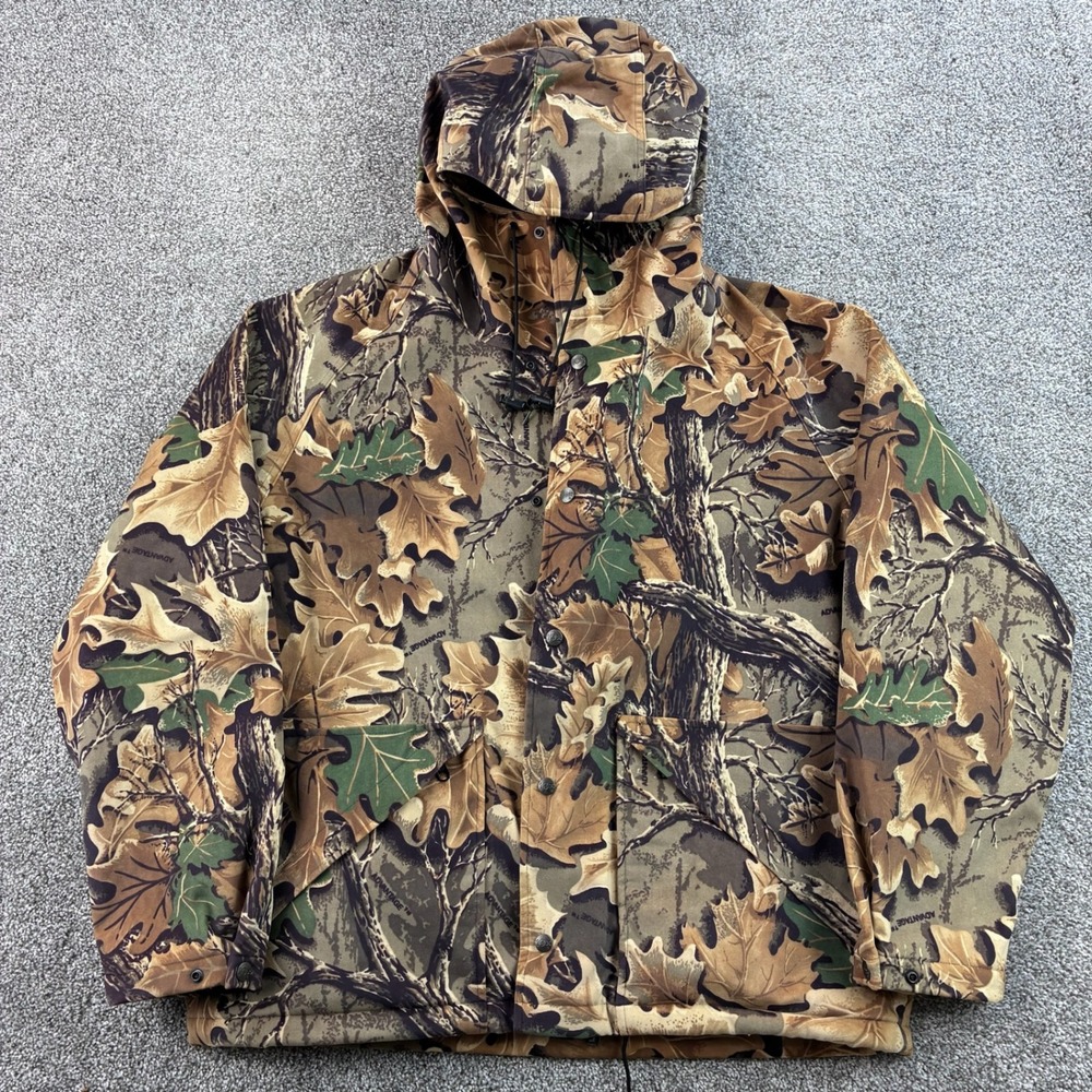10x Gore-Tex Rainwear Camo Jacket Mens Large Realtree Advantage Timber Hunting